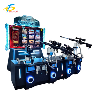 Machine de jeu de tir au sniper en réalité augmentée commerciale, multijoueur 4 joueurs, écran 65 pouces, pistolet à recul simulé pour usage domestique et garderies - Product Image 2