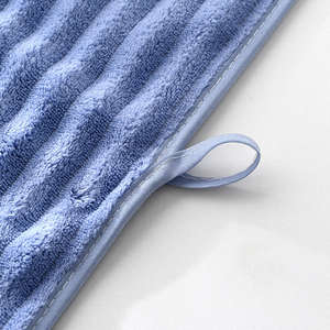 Toalla Facial de Terciopelo Suave de Gran Tamaño, 100% Algodón, Diseño de Dibujos Animados, Alta Absorbencia, Secado Rápido, Color Rosa y Azul - Product Image 3