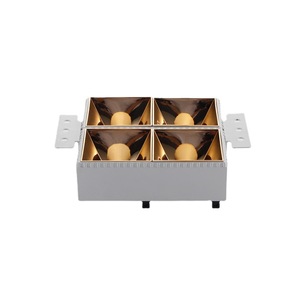 Focos sin Bordes, 4 Cabezas, Carcasa Integrada, Kit de Downlights para Ingeniería Hotelera, Luces de Techo y de Pared para el Hogar - Product Image 2