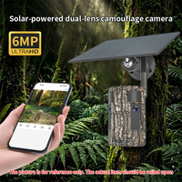 Caméra de surveillance solaire Goobsafe H72 4G, 6MP, double objectif, double PIR, batterie 10400mAh, panneau solaire 5W, vision nocturne, audio bidirectionnel, IP66