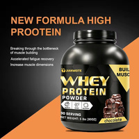 Poudre de protéines de lactosérum 5 lb (2,3 kg) saveur chocolat, complément sportif pour la croissance musculaire, compléments nutritionnels pour hommes et femmes