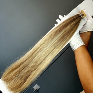 Dragonbeauty Factory 100% Remy Human Hair 10-30 Inches Double Sided Adhesive Tape In Hair Extensions Virgin Human Hair Invisible - Product Image 1