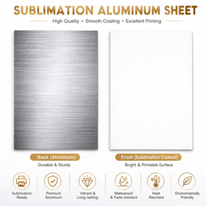 Panneau <span class=keywords><strong>publicitaire</strong></span> vierge en aluminium pour sublimation personnalisée, <span class=keywords><strong>plaque</strong></span> métallique imprimable pour la publicité, la décoration murale de la maison et des entreprises, utilisation en intérieur - Product Image 6