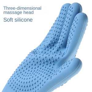 Vendita calda morbido <span class=keywords><strong>Silicone</strong></span> pulito cane animali domestici spazzola per toelettatura guanti per massaggio lavaggio bagno - Product Image 4