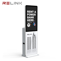 Nouvelle Station de Recharge Partagée 48 Emplacements 2026 avec Écran BOE 43 Pouces, Paiement NFC POS, Charge Rapide 400W pour le Secteur de Location