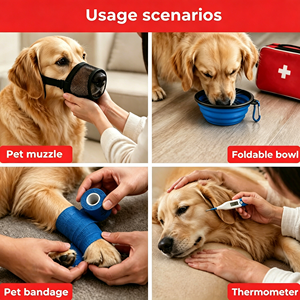 Oripower - Botiquín de <span class=keywords><strong>Primeros</strong></span> <span class=keywords><strong>Auxilios</strong></span> Personalizado con Logotipo para Mascotas, Suministros Médicos para el Cuidado de Animales, Bolsa de Emergencia para Perros en Casa o al Aire Libre - Product Image 4