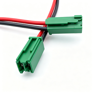 Cabo de Extensão de Alimentação de 2 Pinos Macho para Fêmea 14 16 18 AWG, Chicote de Fios Paralelos Vermelho e Preto com Conector de Travamento - Product Image 2