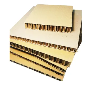 Panel kardus sarang lebah kekuatan tinggi kualitas Premium penggunaan sehari-hari 60mm karton kertas bergelombang
