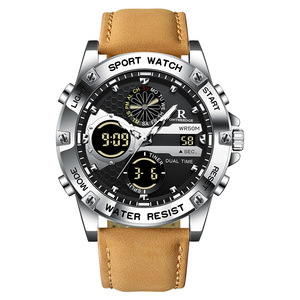 <span class=keywords><strong>ONTHEEDGE</strong></span> Montre de luxe pour homme en cuir, étanche, lumineuse, avec date, montre-bracelet à quartz pour homme, Relogois Masculino - Product Image 6