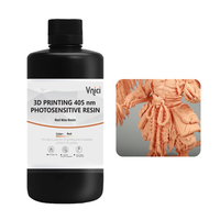 Lilin merah Resin fotosensitif Resin baik untuk detail permukaan halus 405nm cahaya menyembuhkan Resin perhiasan kerajinan