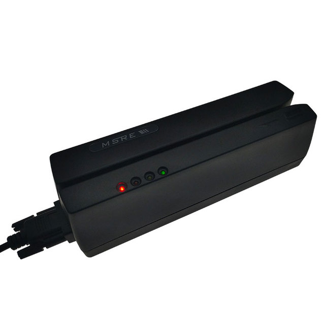 Read Write Metallic Magnetic Card USB Magnetic Stripe Card Reader & Encoder