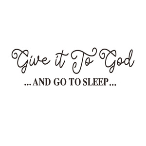 Adesivi <span class=keywords><strong>murali</strong></span> con citazioni cristiane 'Dai <span class=keywords><strong>IT</strong></span> al Signore' Adesivi <span class=keywords><strong>murali</strong></span> in vinile in corsivo in PVC per la camera da letto - Product Image 3