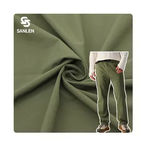 Pantaloni da trekking sportivi 160D traspiranti 90% Nylon 10% Spandex tessuto elasticizzato 4 vie per pantaloni