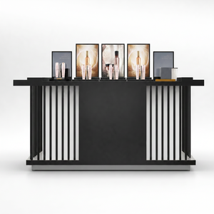 Diseño de Tienda Personalizado, Mueble de Exhibición de Cosméticos de Madera, Estante de Exhibición, Mostrador de Recepción con LED para Tienda de Cosméticos - Product Image 1