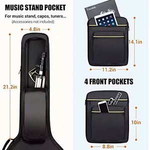 Free Sample Waterproof Lightweight Durable Sturdy Electrical <b>Musical</b> Instrument <b>Bag</b> Kit Storage <b>Bag</b> Guitar Bass <b>Bag</b> - Product Image 2