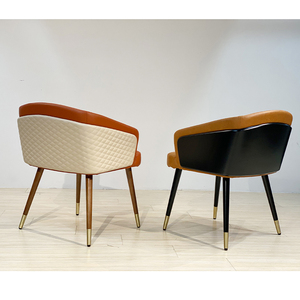 Juego de Muebles de Sala de Estar de Lujo, Económicos, Estilo Nórdico Moderno, Sofá de Metal al por Mayor, Muebles de Cuero para Sala de Espera, Sillas Decorativas - Product Image 3