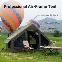Tente de camping gonflable en gros, grandes fenêtres panoramiques, imperméable, coupe-vent, spacieuse pour le glamping en plein air