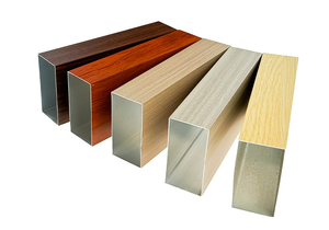 Profilés en <span class=keywords><strong>aluminium</strong></span> colorés au prix d'usine, tubes carrés en <span class=keywords><strong>aluminium</strong></span> avec revêtement en poudre - Product Image 4