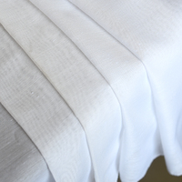Polyester coton velours velours ignifuge canapé rideau drapé tapisserie d'ameublement lin voilage tissu occultant 200-500GSM 3m