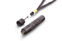 Briquet électronique vintage en bois de santal sculpté, rechargeable par USB, portable, créatif, coupe-vent, durable, pour cadeaux promotionnels