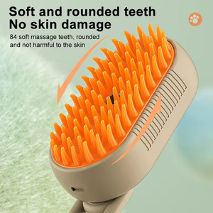 Dog Cat Hair Comb Self Cleaning Deshedding Remover <b>Pet</b> Hair Remover Cleaning Tools for Cat Steam <b>Brushes</b> Spray <b>Pet</b> <b>Brushes</b> - Product Image 4