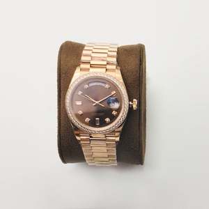 Montre-bracelet en or pour femme, mécanique automatique, de luxe, étanche, avec affichage de la date, idéale comme cadeau - Product Image 1