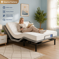 Sommier métallique pliable et réglable, montage facile, moteur silencieux pour personnes âgées, certifié CE/ROHS/ISO, vente en gros