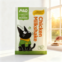 Makanan Kucing Basah Kemasan Pouch Bahan Berkualitas, Ramah Lingkungan, Dapat Disesuaikan, Grosir, OEM, Camilan Kucing