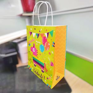 Bolsas de Regalo Navideñas Personalizadas al por Mayor con Logotipo, Bolsa de Compras, Bolsa de Papel para Tienda de Ropa - Product Image 3