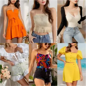 Al por Mayor, Nuevo Vestido de Moda para Mujer, de Algodón y Poliéster, Brillante, QZ-088, Guangdong, China - Product Image 2