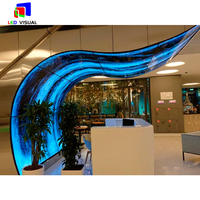 Module Led souple polychrome personnalisé en usine P1.86 P2 P2.5 écran LED forme personnalisée