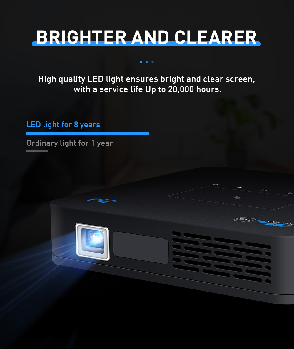 [YIDAHAI P15]300 ANSI LUMENS LED+DLP AI  Full HD WIFI Movie Android smartphone  for Home theater Digital beamer Proyector