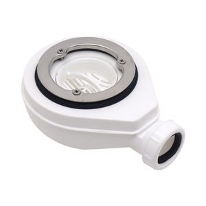 GUIDA 71800201 Siphon de <span class=keywords><strong>douche</strong></span> moderne en plastique 55L/min Débit rapide 30mm Bouchon d'étanchéité léger pour cabine de <span class=keywords><strong>douche</strong></span> Nettoyage facile - Product Image 1