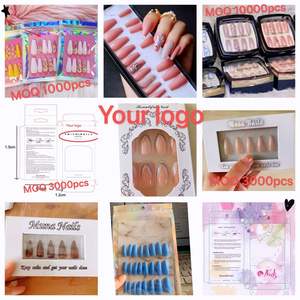 <span class=keywords><strong>Faux</strong></span> <span class=keywords><strong>ongles</strong></span>, artificiels, personnalisés, à la mode, français, flamme mate, longs, ballerine, cercueil, à pression, vente en gros, pièces - Product Image 5