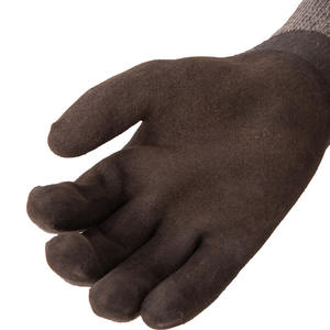 قفازات أمان شتوية دافئة من اللاتكس مع سطح رملي، قفازات عمل مضادة للانزلاق للبناء، قفازات حماية حرارية للعمل الخارجي في الشتاء - Product Image 4