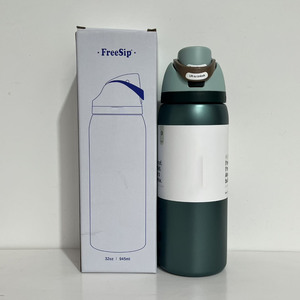 Bouteille d'eau isotherme réutilisable à double paroi en acier inoxydable 24/32 oz, à large ouverture, pour la gym, le sport et le vélo - Product Image 6