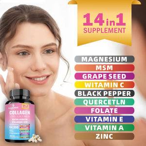 Cápsulas de Colágeno de Marca Privada Aeglewell, Producto de Belleza, Éxito de Ventas en Amazon, Vitaminas, Biotina y Queratina, Cápsulas de Ácido Hialurónico - Product Image 3