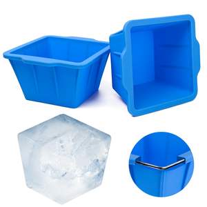 Molde de Hielo Extra Grande YCS Más Vendido, Bandeja Grande Reutilizable de Silicona con Tapa, Enfriador de Baño de Hielo de Tamaño Personalizado - Product Image 1