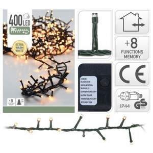 ไฟ LED 400 ดวง สีขาว 8 เมตร ประหยัดพลังงานและอเนกประสงค์ เหมาะสำหรับการตกแต่งและให้แสงสว่างทั้งภายในและภายนอกอาคาร - Product Image 1