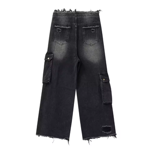 Nuovo Design da donna pantaloni elastici <span class=keywords><strong>Jeans</strong></span> Flare tinta unita lavaggio collant blu taglie forti tessuto Denim <span class=keywords><strong>senza</strong></span> <span class=keywords><strong>tasche</strong></span> da donna <span class=keywords><strong>Jeans</strong></span> - Product Image 2