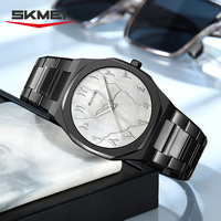 Montre à quartz personnalisée avec logo OEM, cadran à chiffres arabes, en alliage d'acier inoxydable, étanche, haut de gamme, mode et affaires