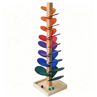 Jouet Montessori classique en bois, circuit musical avec balles, coloré, pour l'éveil musical et l'éveil cognitif des enfants