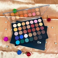 Palette de fards à paupières 35 couleurs avec des fards mats, scintillants et brillants, faciles à appliquer, sans logo