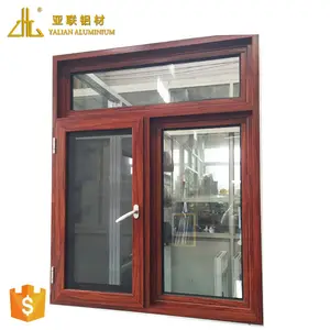 Holz Aluminium Zubehör Schiebefenster beschlag/Aluminium Türen und Fenster zum Wohnhaus