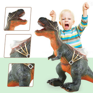 Drôle Jeu 100cm Grande Simulation Ride On Animal 3D Modèle Lumière Histoire Musicale Géant Grand <span class=keywords><strong>Dinosaure</strong></span> Jouets - Product Image 3