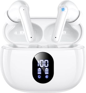 จอแสดงผลดิจิตอล กันน้ำระดับ IPX5 เล่นได้นาน 20 ชั่วโมง ไม่มีระบบตัดเสียงรบกวน หูฟังไร้สายแบบ True Wireless In-Ear ชนิด Type-C - Product Image 1