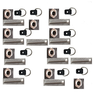 หัวเข็มขัดรูปตัว D สแตนเลสพร้อมสกรูสำหรับซ่อมเรือคายัค 10 แพ็ค - Product Image 1