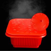 Boîte à lunch auto-chauffante en plastique PP, pièces, vente en gros, boîte avec sachet chauffant pour aliments jetables