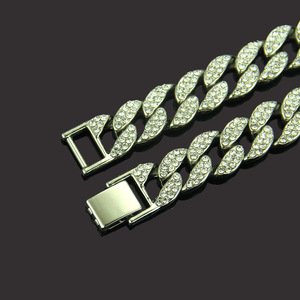 Homme rap accessoires Cubain diamant collier en or 16 pouces - Product Image 5