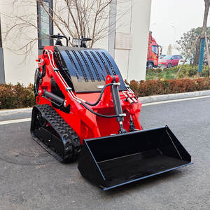 संकीर्ण रिक्त स्थान के लिए 1 वर्ष की वारंटी के साथ क्रॉलर लोडर मिनी स्किड स्टीड, सुविधाजनक उपयोग कोर इंजन घटकों के लिए - Product Image 2